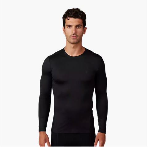 FOX 2025 TECBASE LS SHIRT BLACK