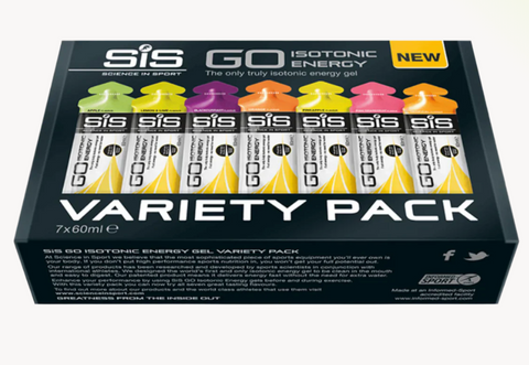SIS GO ISOTONIC GEL VARIETY PACK 7x60ml