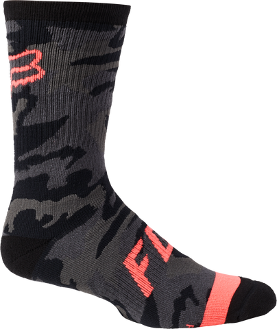 FOX 2021 8" DEFEND SOCK BLACK CAMO
