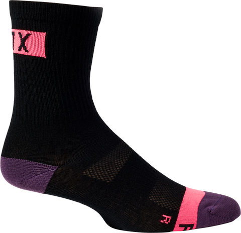 FOX 2021 W'S 6" FLEXAIR MERINO SOCK BLACK - OS