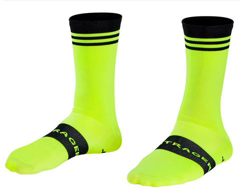 BONTRAGER RACE CREW CYCLING SOCK RADIOACTIVE YELLOW - XL