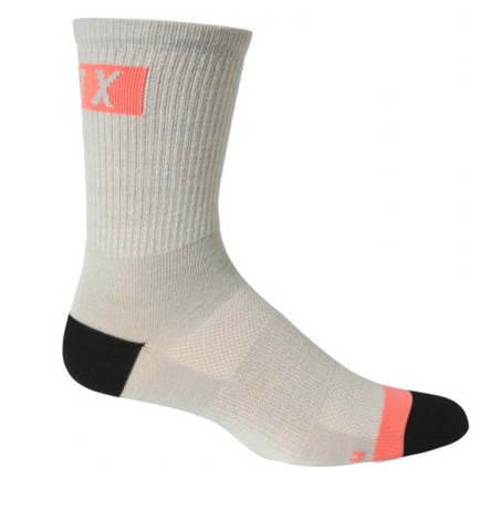 FOX 2021 6" FLEXAIR MERINO SOCK LIGHT GREY