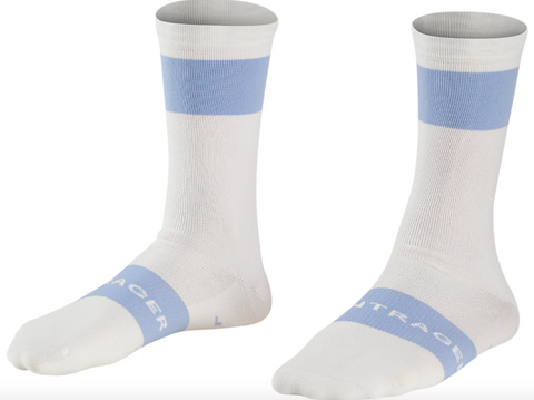 BONTRAGER RACE CREW CYCLING SOCK WHITE/BLUE