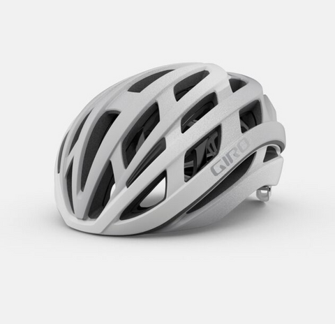GIRO HELIOS SPHERICAL ROAD HELMET WHITE/SILVER FADE