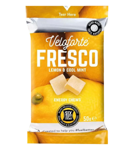 VELOFORTE ENERGY CHEW 50G - LEMON & COOL MINT