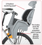 BETO BABY SEAT DELUXE W/RACK GREY