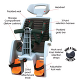 BETO BABY SEAT DELUXE W/DISC RACK