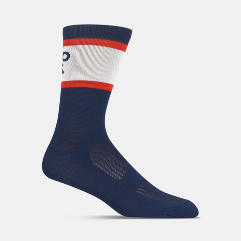 GIRO COMP RACER HIGH RISE SOCK HEATWAVE MIDNIGHT RETRO