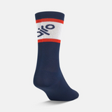 GIRO COMP RACER HIGH RISE SOCK HEATWAVE MIDNIGHT RETRO