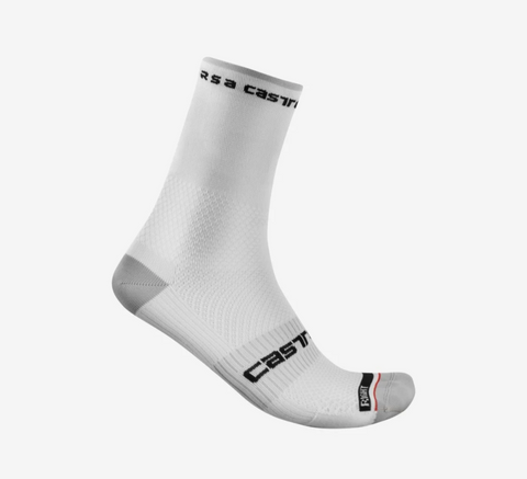 CASTELLI ROSSO CORSA PRO 15 SOCK WHITE