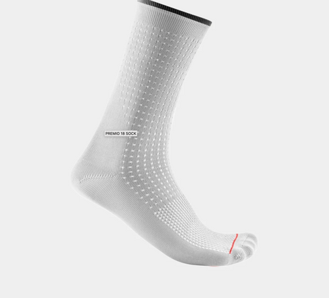 CASTELLI PREMIO 18 SOCK WHITE