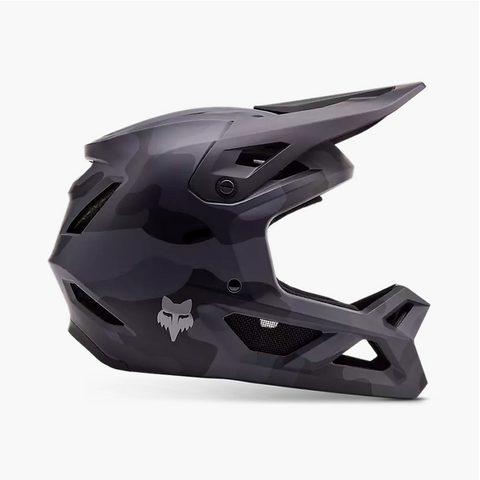 FOX 2025 YOUTH RAMPAGE CAMO HELMET BLACK CAMO - SMALL
