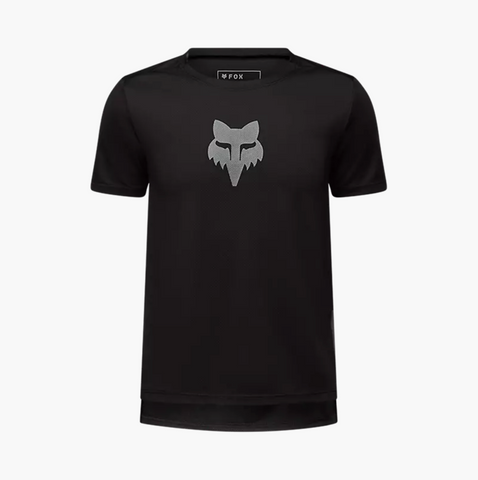 FOX 2025 YOUTH RANGER SS JERSEY FOX HEAD BLACK