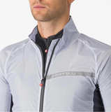 CASTELLI SQUADRA STRETCH JACKET SILVER GRAY/DARK GRAY