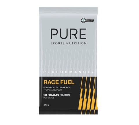 PURE PERFORMANCE + RACE FUEL SATCHET - TROPICAL (98g)