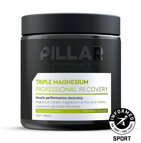 PILLAR TRIPLE MAGNESIUM PROFESSIONAL RECOVERY POWDER - PINEAPPLE COCONUT 200G