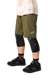 FOX 2021 W'S FLEXAIR LITE SHORT (NO LINER) OLIVE GREEN