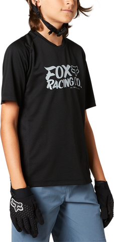 FOX 2021 YOUTH DEFEND SS JERSEY BLACK