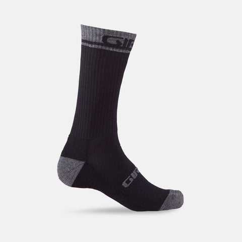 GIRO WINTER MERINO WOOL SOCK BLACK/SHADOW - MEDIUM