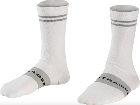 BONTRAGER RACE CREW CYCLING SOCK WHITE - LARGE