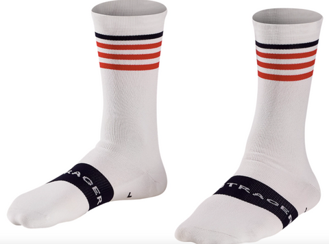 BONTRAGER RACE CREW CYCLING SOCK WHITE/RED