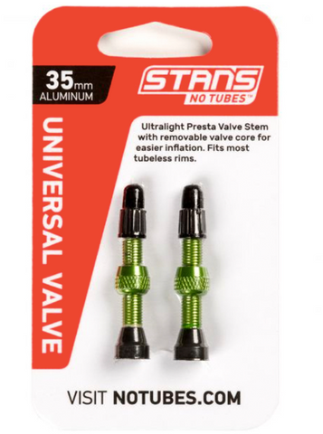 STANS NO TUBES 35MM UNIVERSAL VALVE - GREEN