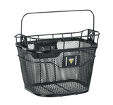 TOPEAK BASKET (W/FIXER 3E) BLACK - FRONT