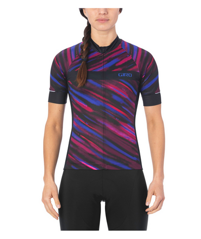 GIRO W'S CHRONO EXPERT JERSEY BLACK BLUR - XS