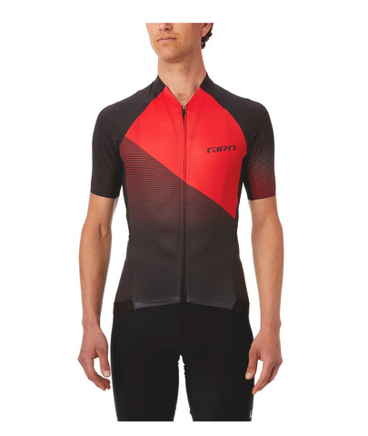 GIRO CHRONO PRO JERSEY BLACK/RED SHADOW - SMALL