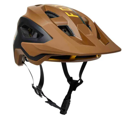 FOX 2023 SPEEDFRAME PRO BLOCKED HELMET NUTMEG
