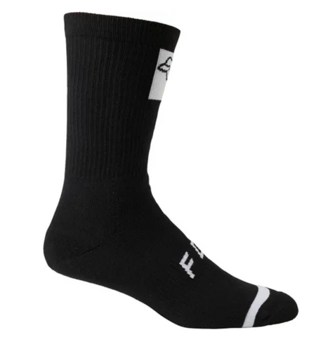 FOX 2023 8" DEFEND CREW SOCK BLACK