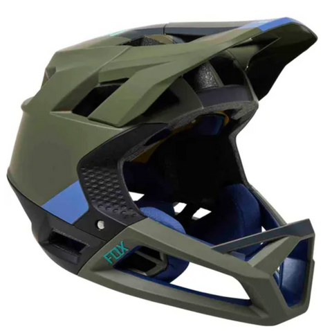 FOX 2023 PROFRAME HELMET BLOCKED OLIVE GREEN - MEDIUM