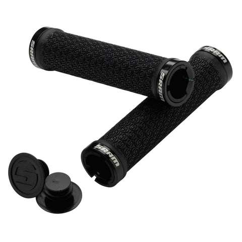 SRAM MTB LOCK-ON GRIPS - BLACK/BLACK LOCK RINGS