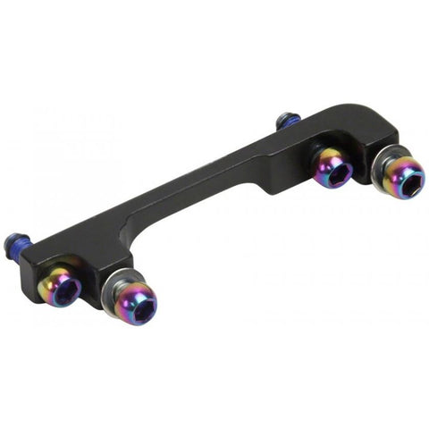SRAM POST BRACKET 40P 200MM FRONT 180MM REAR - S/LESS RAINBOW BOLTS